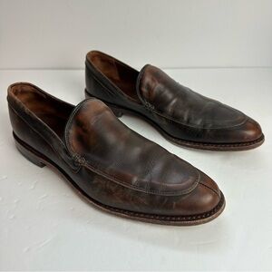 Allen Edmonds Steen Dark Chili Burnished Slip On Men 9.5 D $385 NIB US Made 5744